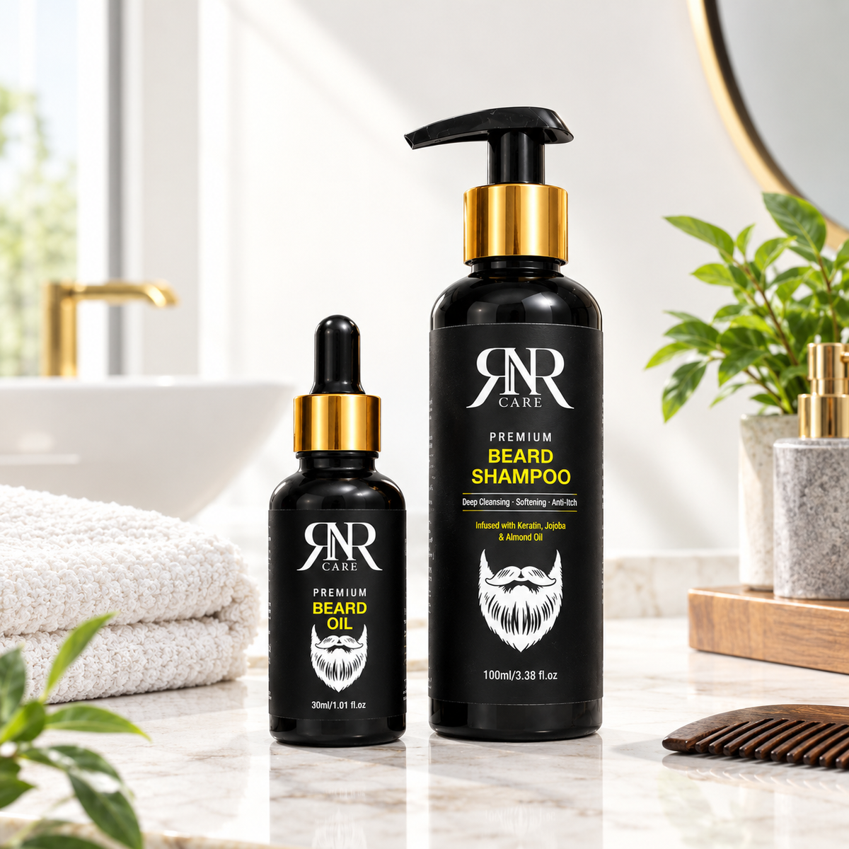 Beard Care Bundle — Shampoo & Oil