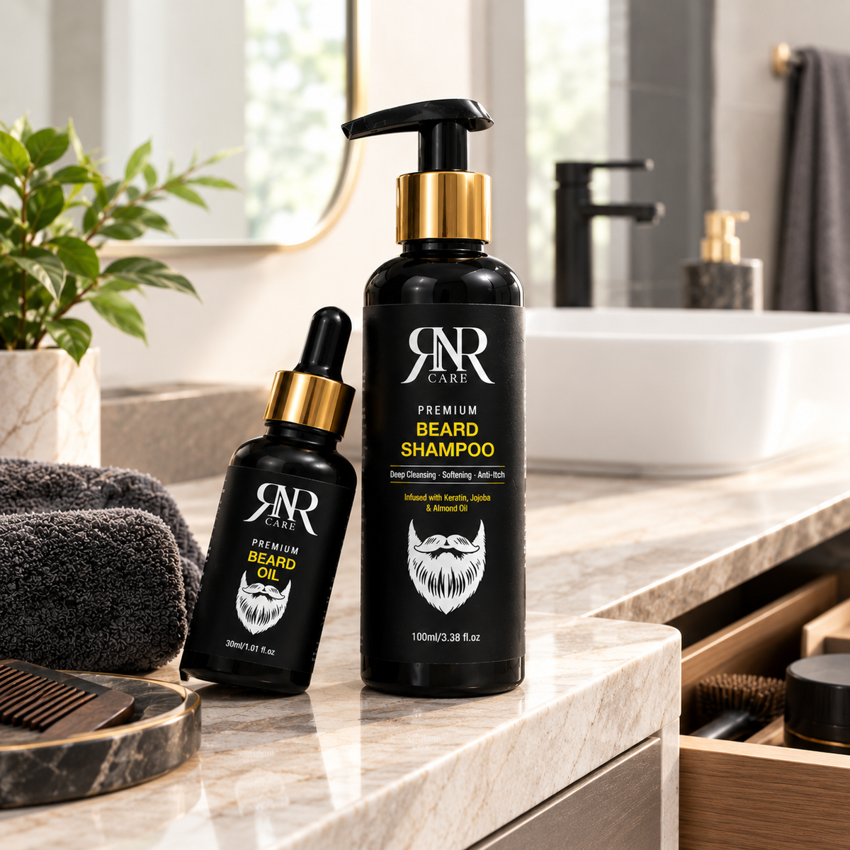 Beard Care Bundle — Shampoo & Oil